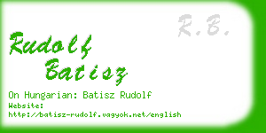 rudolf batisz business card